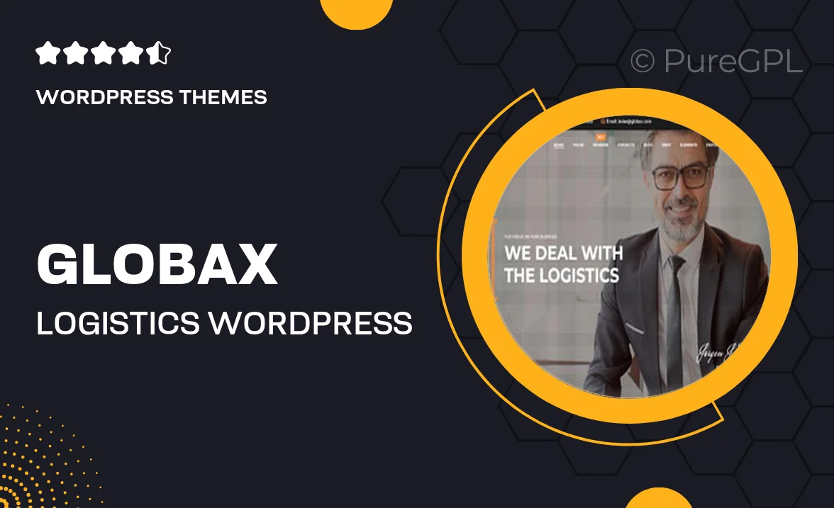 Globax – Logistics WordPress Theme + Woocommerce