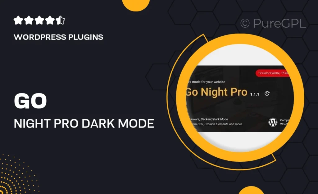 Go Night Pro | Dark Mode / Night Mode WordPress Plugin