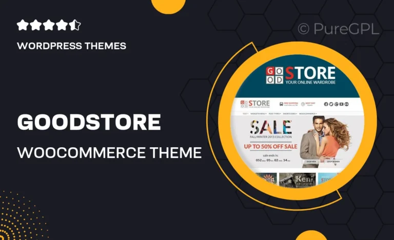goodstore woocommerce theme