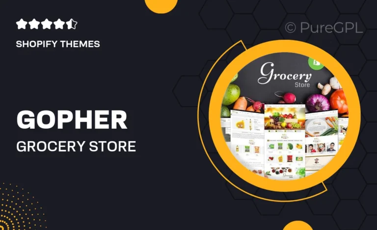 gopher grocery store shopify theme