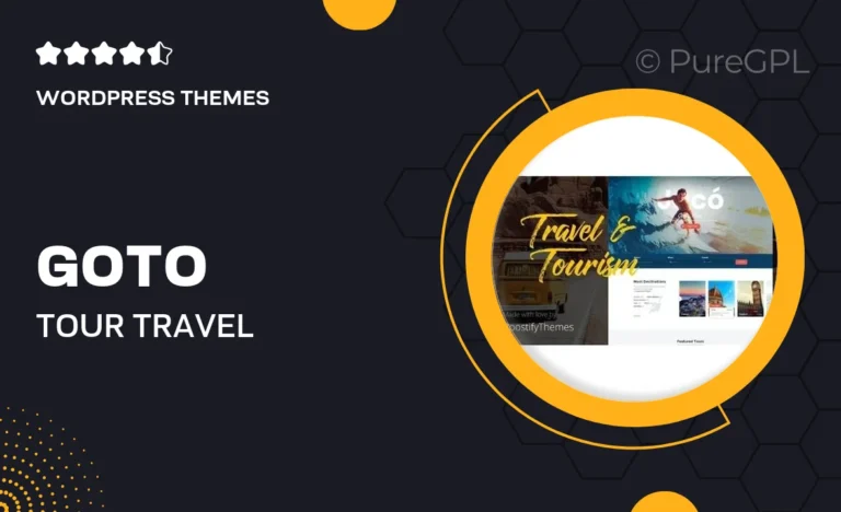 goto tour travel wordpress theme