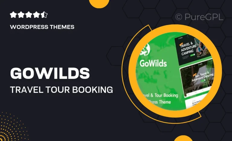 gowilds travel tour booking wordpress theme