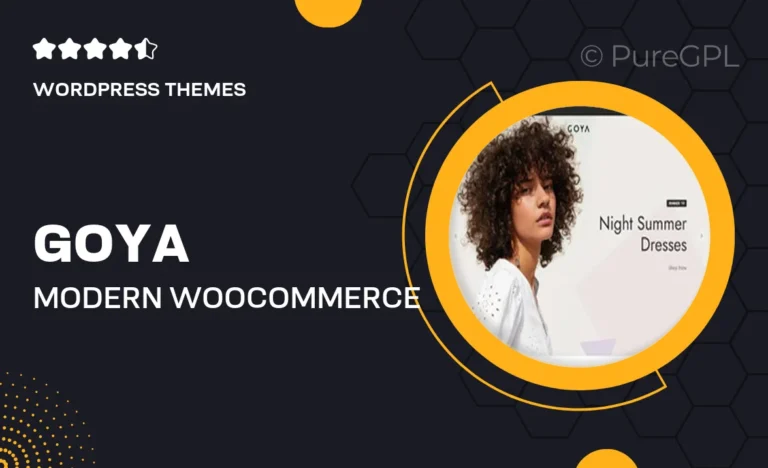 goya modern woocommerce theme