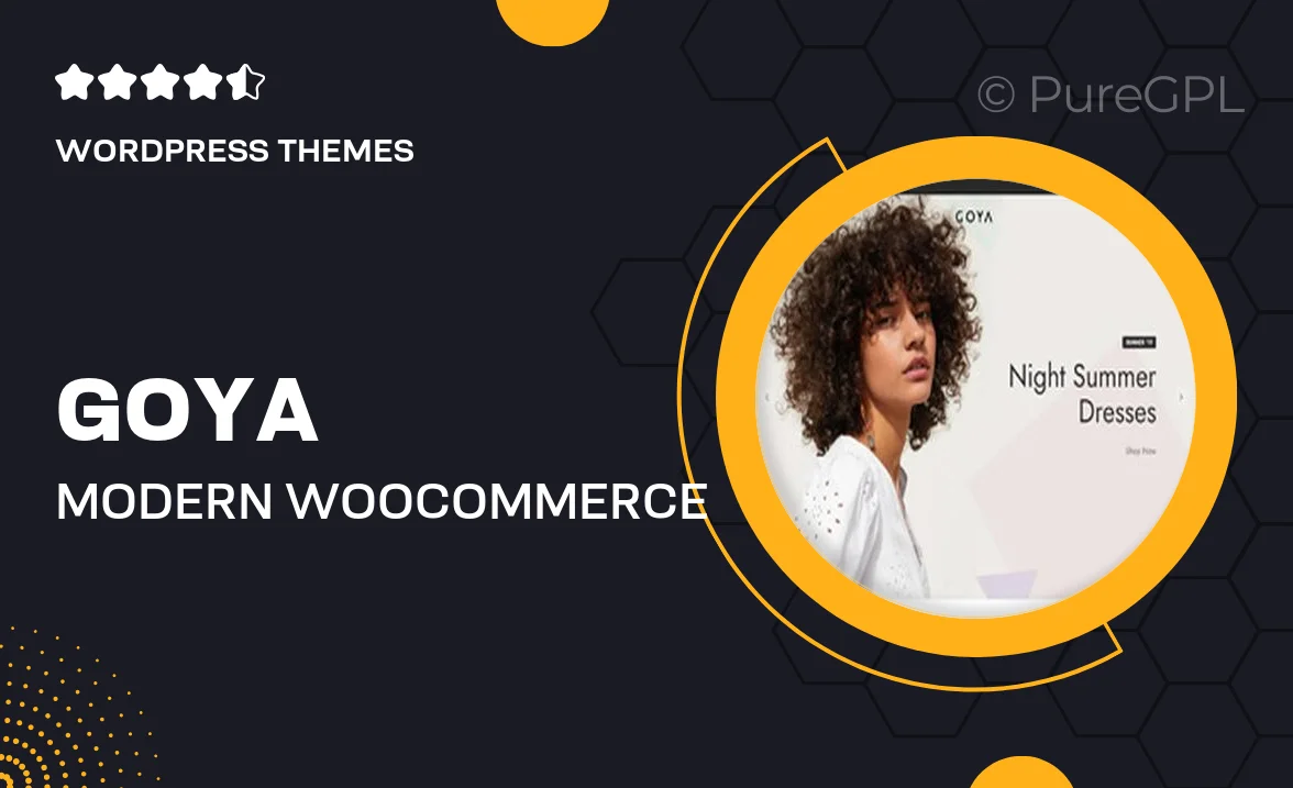 Goya – Modern WooCommerce Theme