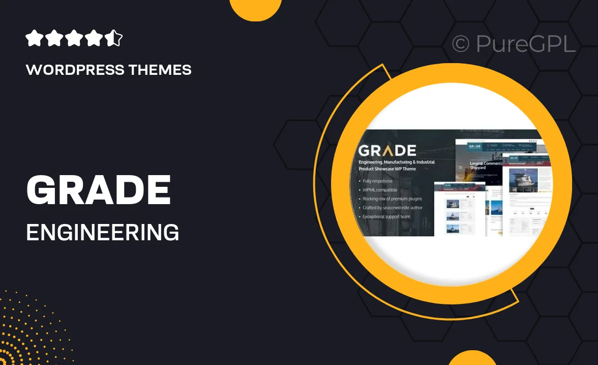 Grade – Engineering, Manufacturing & Industrial Product Showcase WP Theme