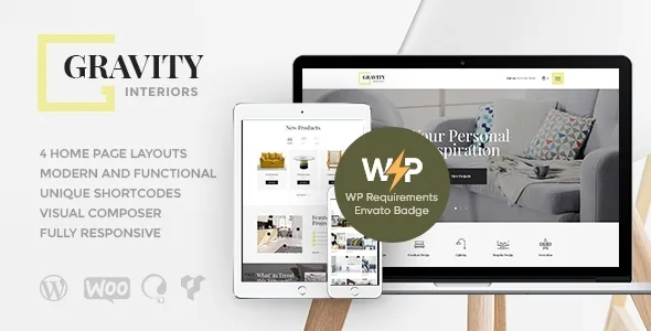 gravity a contemporary interior design furniture store wordpress theme 1