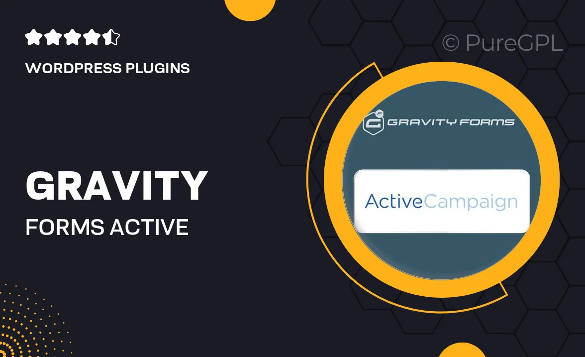 Gravity Forms Active Campaign Addon