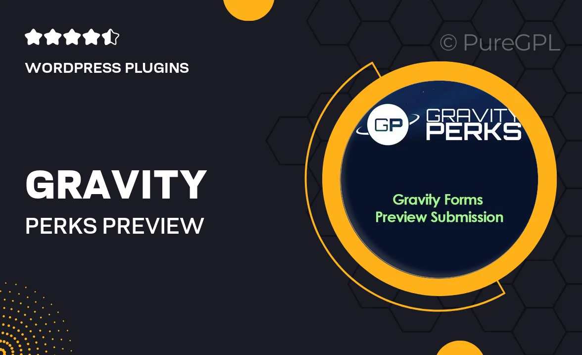 Gravity Perks Preview Submission Plugin