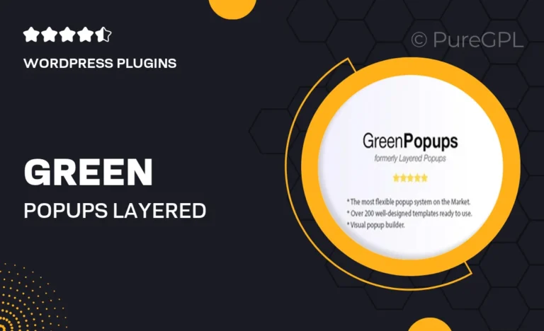 green popups layered popups