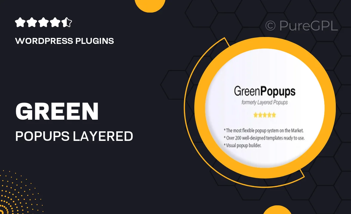 Green Popups – Layered Popups