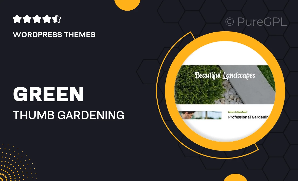 Green Thumb | Gardening & Landscaping Services WP