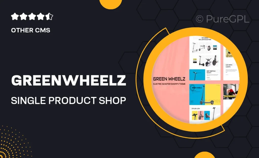 GreenWheelz – Single Product Shop Shopify OS 2.0 55 GreenWheelz – Single Product Shop Shopify OS 2.0