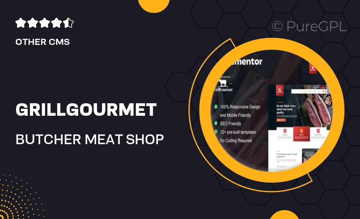 GrillGourmet – Butcher & Meat Shop Elementor Template Kit