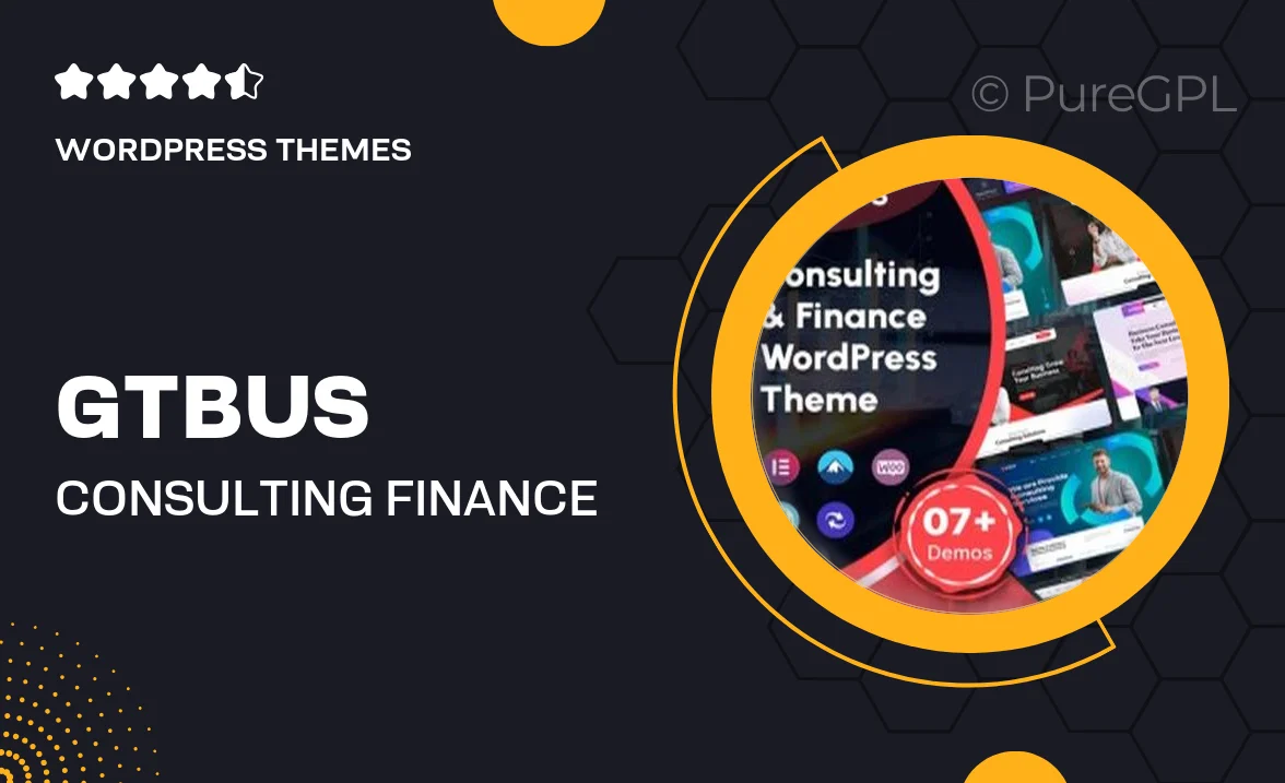 GTBUS – Consulting & Finance WordPress Theme