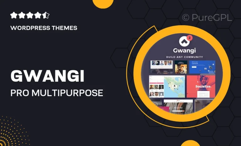 gwangi pro multi purpose membership social network buddypress community theme