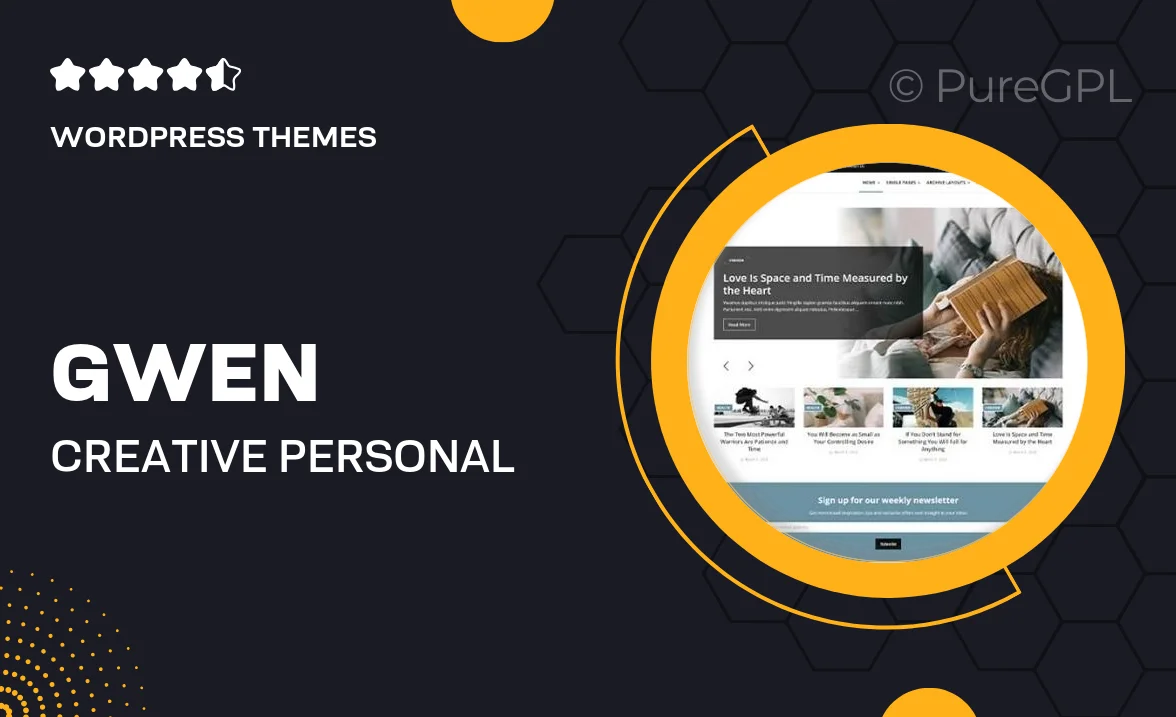 Gwen – Creative Personal WordPress Blog Theme