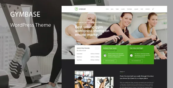 gymbase gym fitness wordpress theme 1