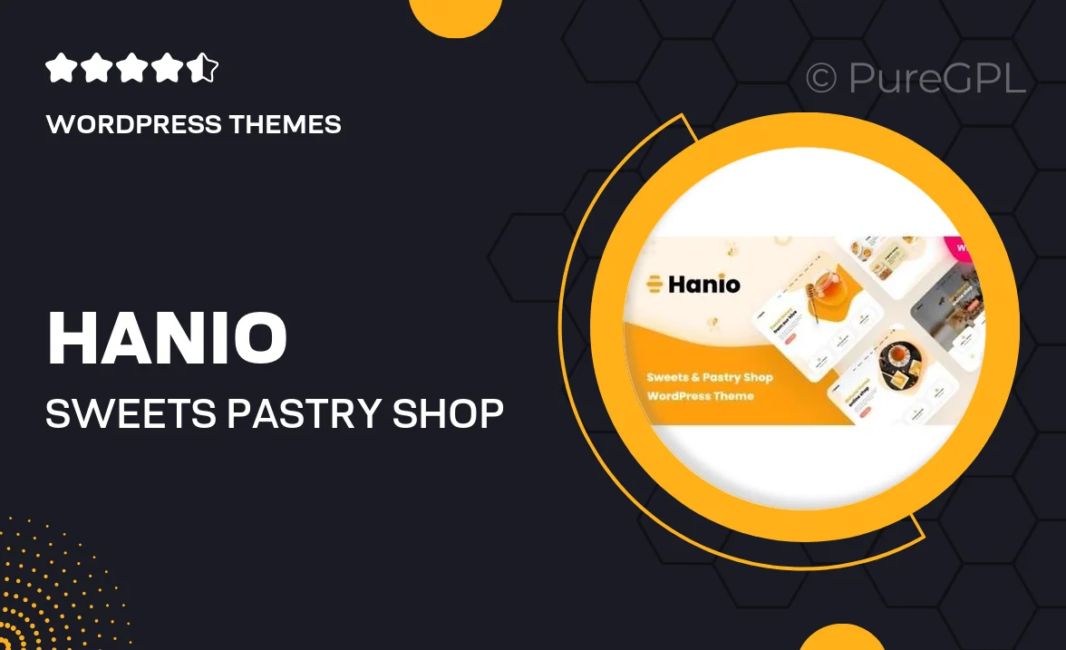 Hanio – Sweets & Pastry Shop WordPress Theme