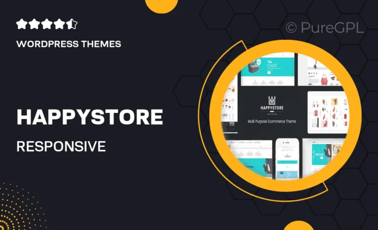 happystore responsive wordpress woocommerce theme