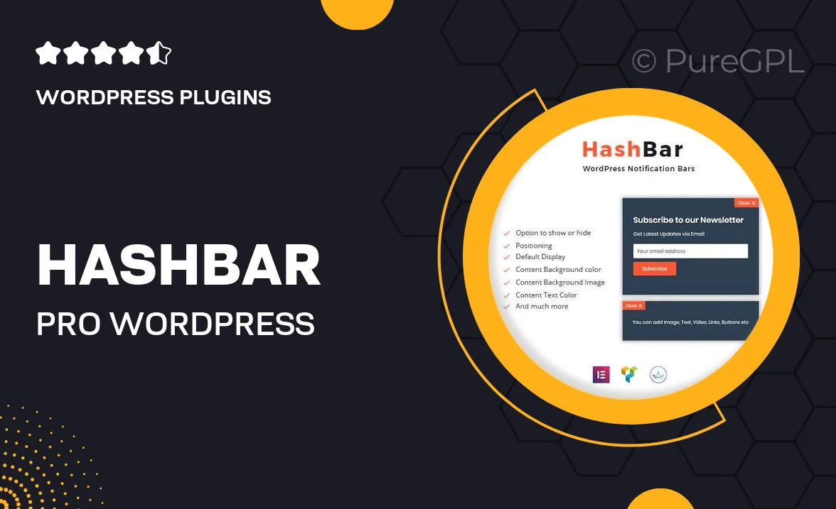 HashBar Pro | WordPress Notification Bar