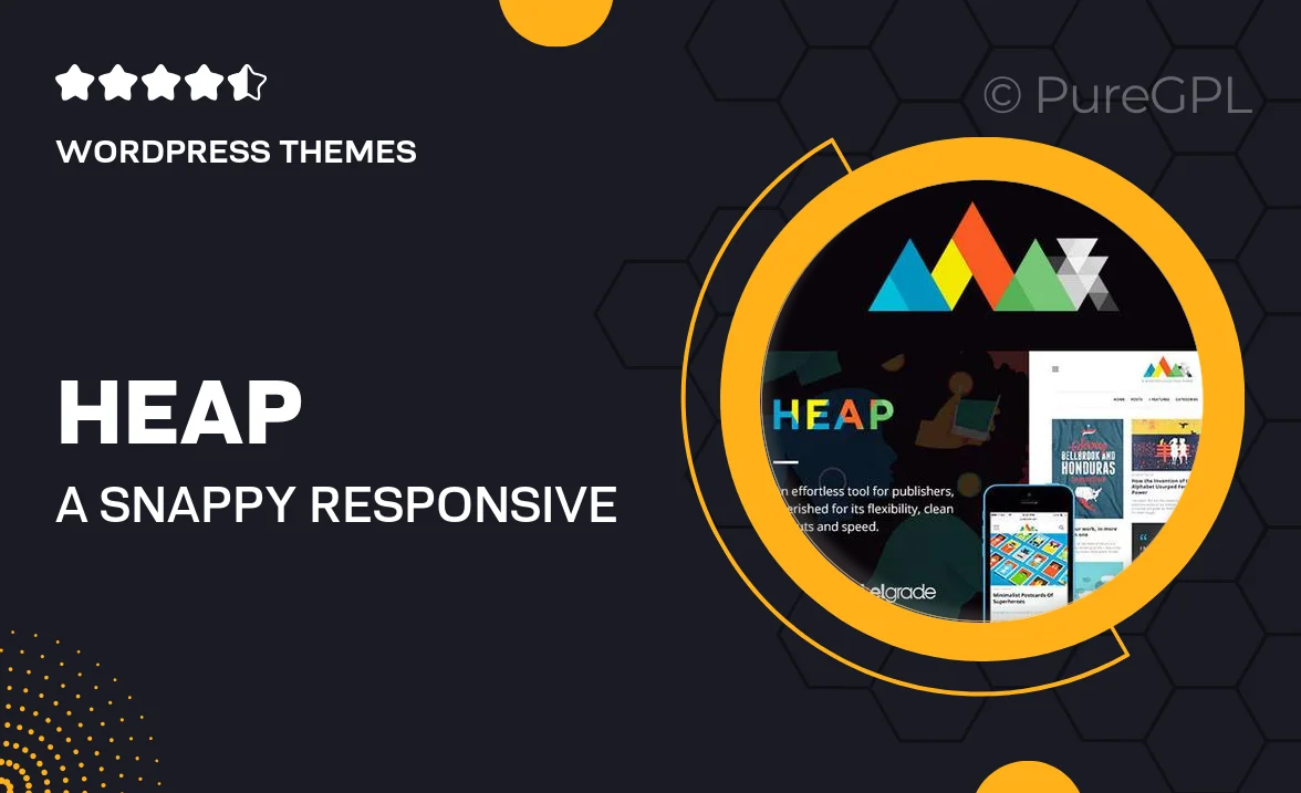HEAP – A Snappy Responsive WordPress Blog Theme