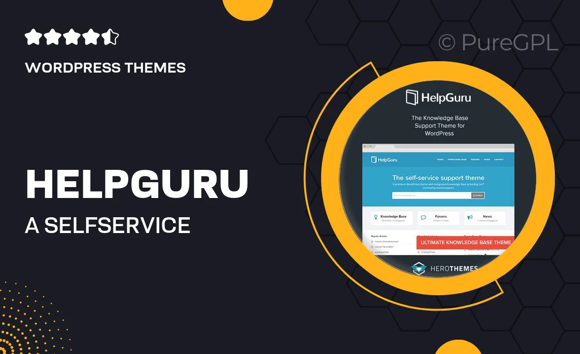 HelpGuru – A Self-Service Knowledge Base WordPress Theme