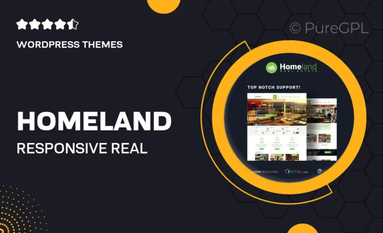 homeland responsive real estate theme for wordpress