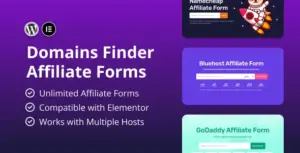 Hosting Domains Finder – Affiliate Forms