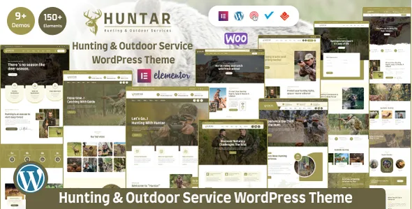 huntar hunting outdoor wordpress theme 1