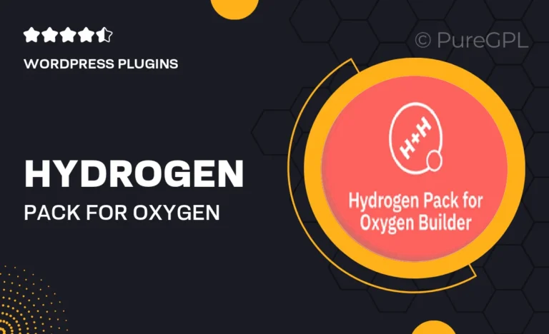 hydrogen pack for oxygen builder