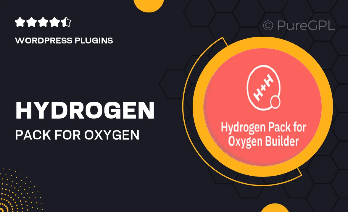 Hydrogen Pack for Oxygen Builder