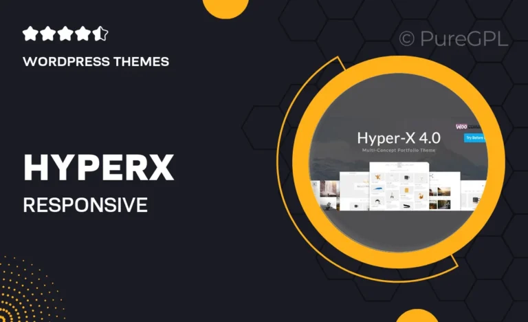 hyperx responsive wordpress portfolio theme