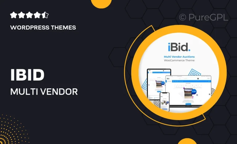 ibid multi vendor auctions woocommerce theme