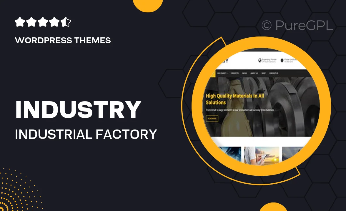 Industry – Industrial & Factory WordPress Theme