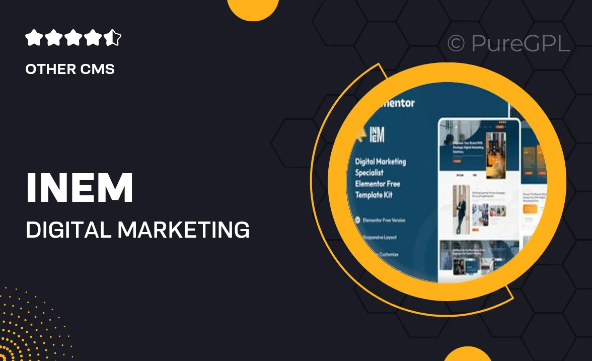 Inem – Digital Marketing Specialist Elementor Template Kit