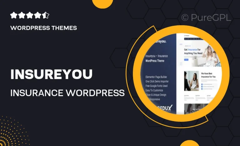 insureyou insurance wordpress theme