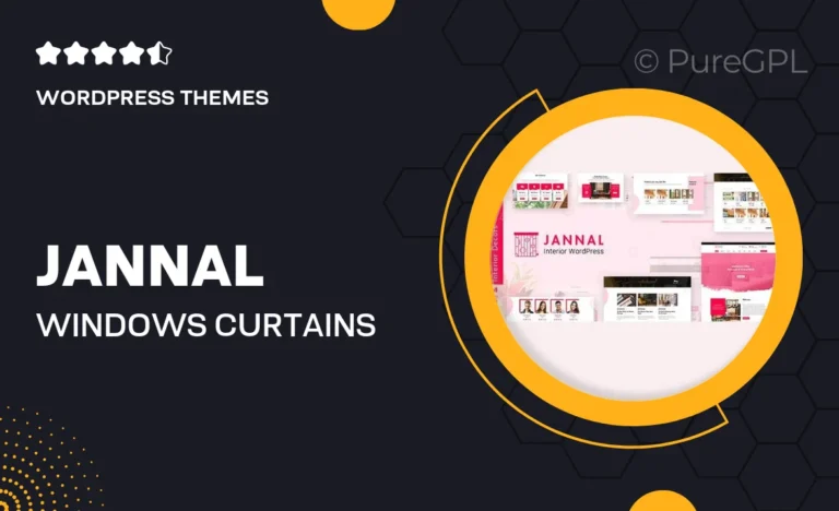 jannal windows curtains doors service wordpress theme