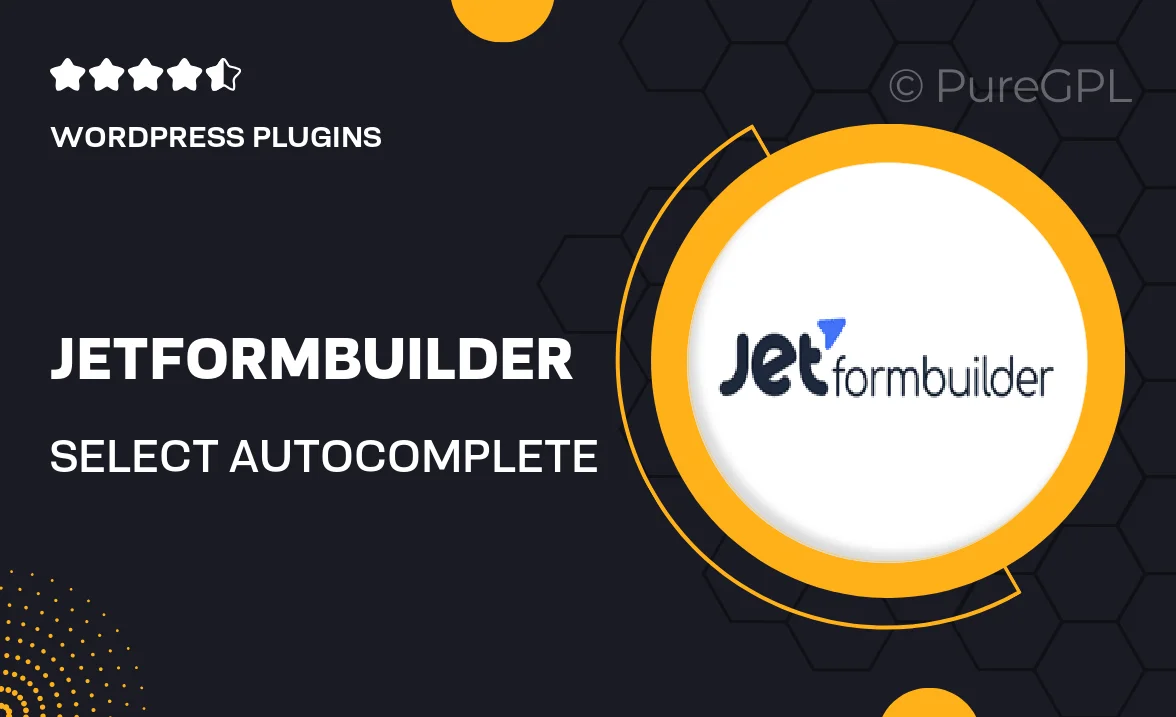 JetFormBuilder Select Autocomplete
