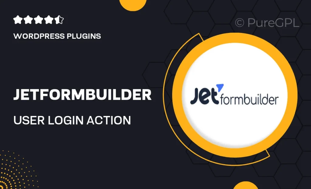 JetFormBuilder User Login Action 46 JetFormBuilder User Login Action