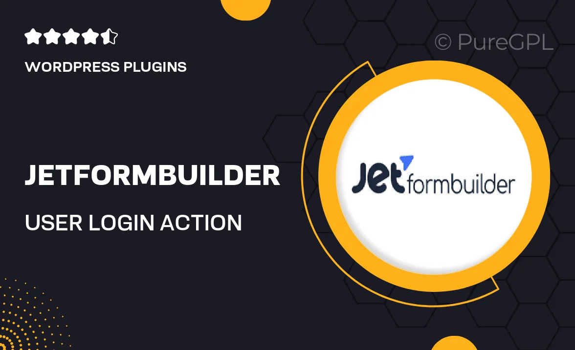 JetFormBuilder User Login Action