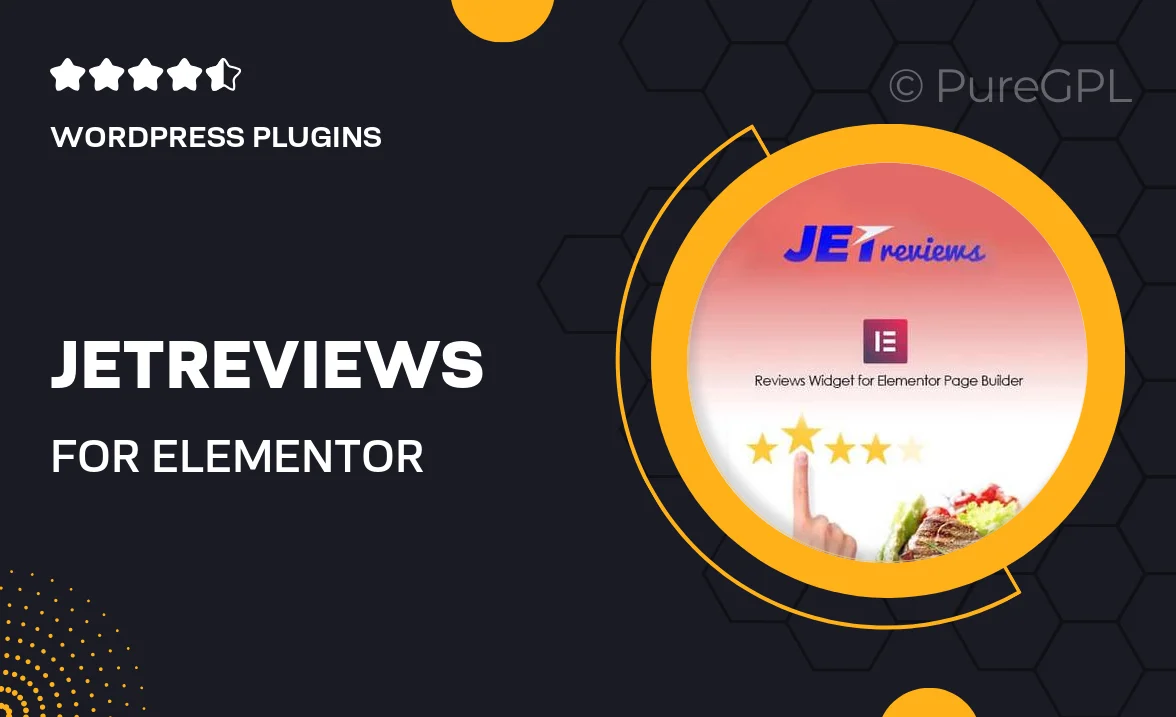 JetReviews For Elementor