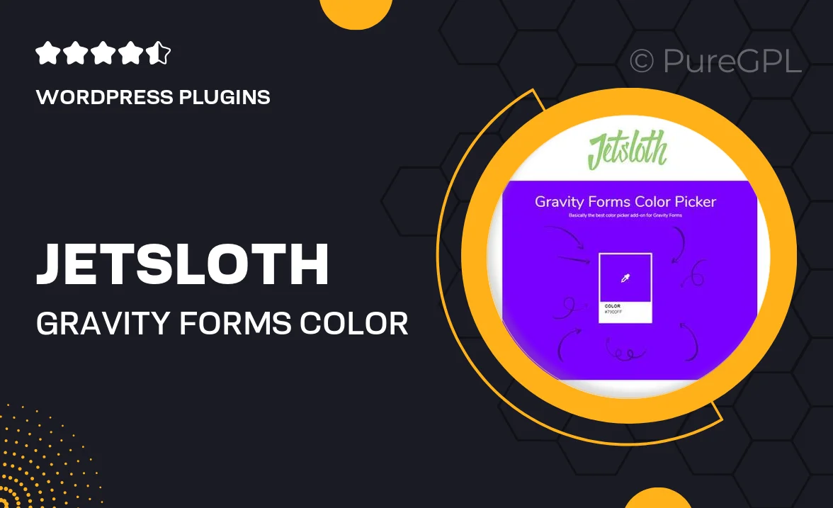 Jetsloth – Gravity Forms Color Picker