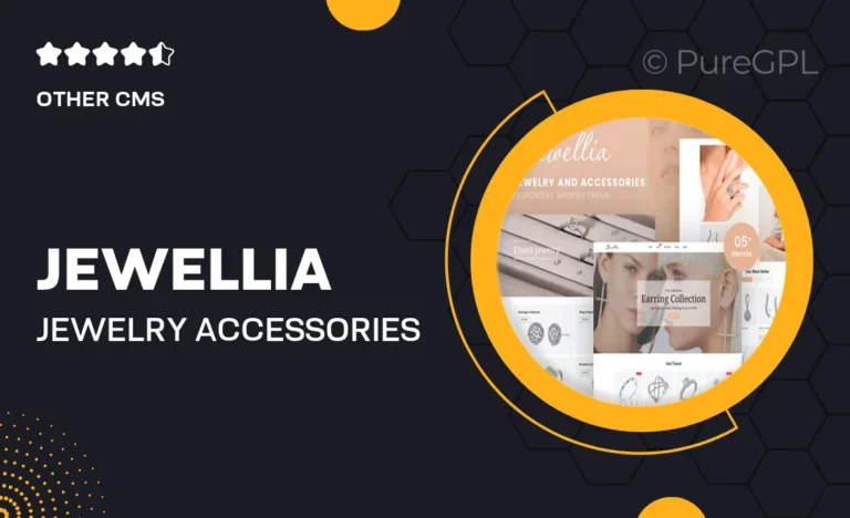 jewellia jewelry accessories shopify theme