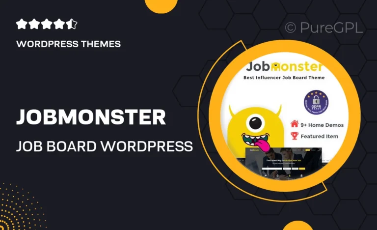 jobmonster job board wordpress theme