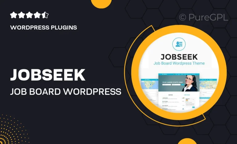 jobseek job board wordpress theme
