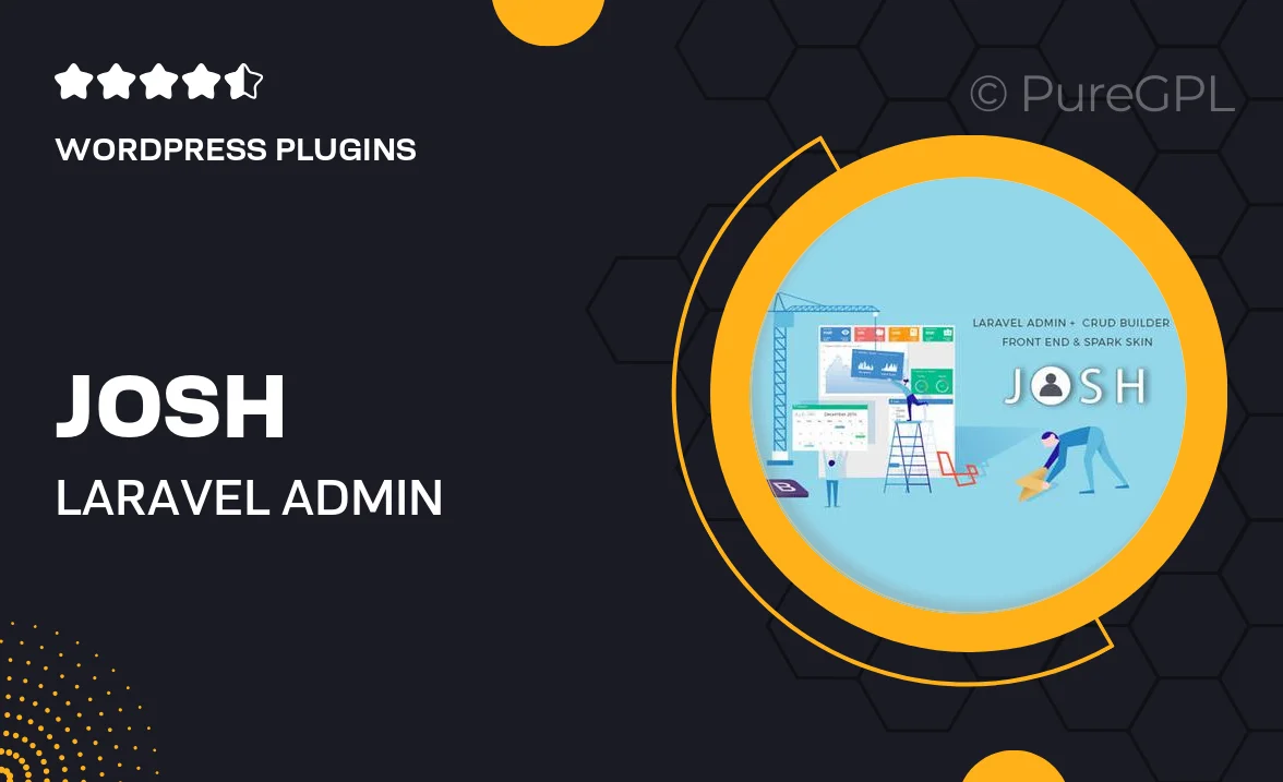 Josh – Laravel Admin Template + Front End + CRUD