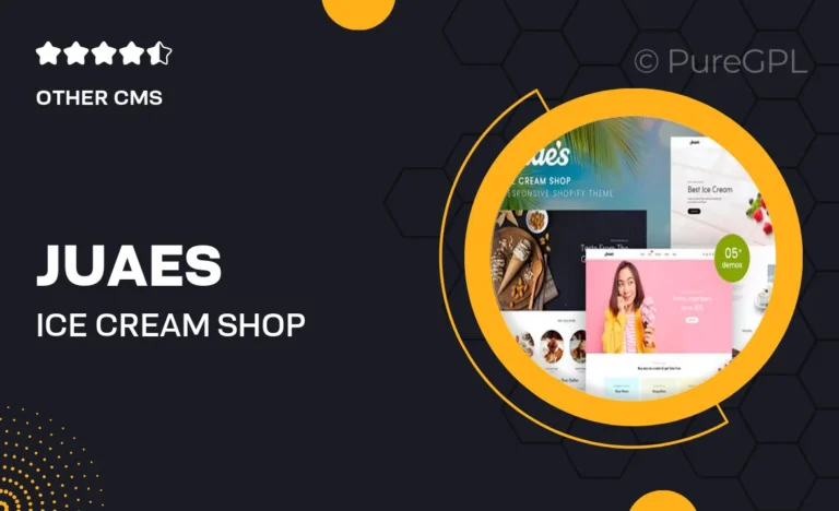 juaes ice cream shop responsive shopify theme