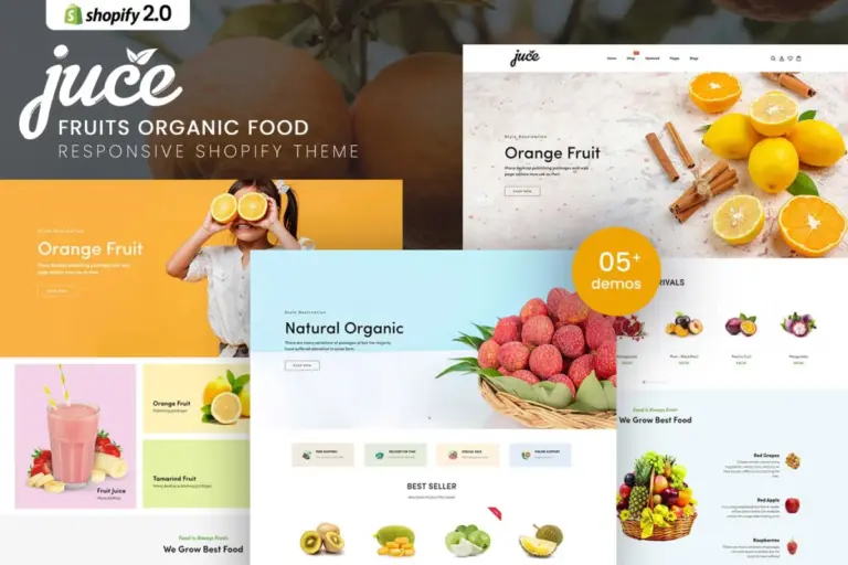 juce fruits organic food shopify theme 1