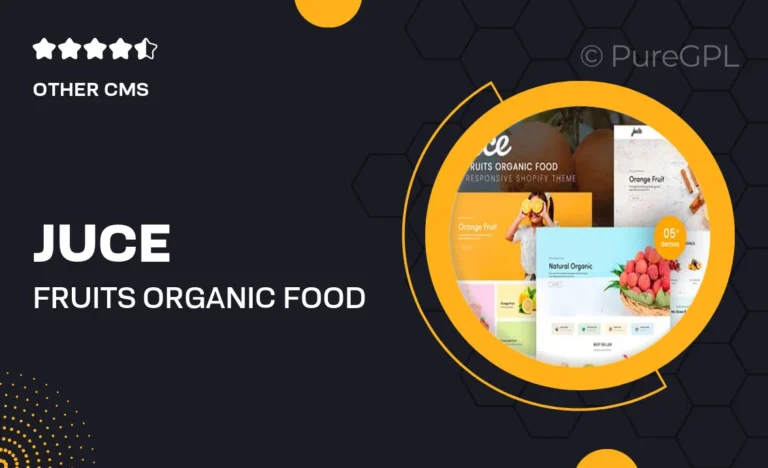 juce fruits organic food shopify theme