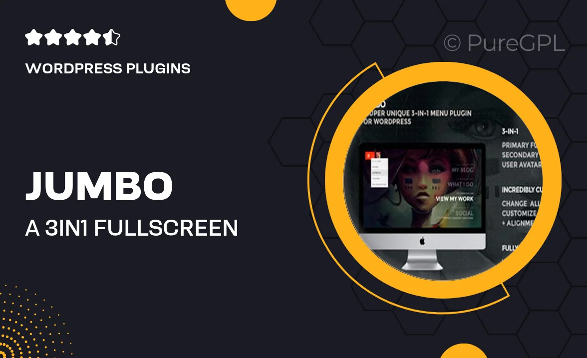 Jumbo: A 3-in-1 full-screen responsive menu for WordPress